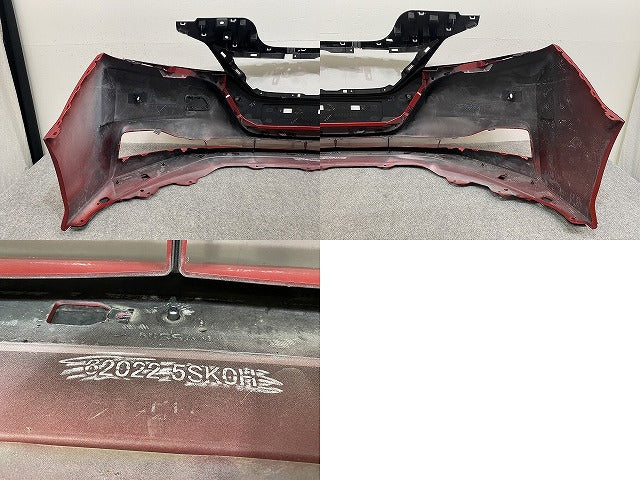 リーフ/LEAF ZE1 純正 後期 フロント バンパー 62022 5SK0H レッド メタリック 日産(142697)