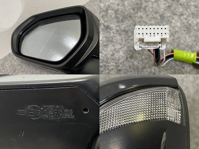 アクア/AQUA MXPK10/MXPK11/MXPK15/MXPK16 純正 左 ドアミラー 8線 ウインカー付 TOKAI RIKA 049850/52-287 87940-52K90(142708)