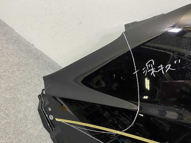 ノア NOAH Si 80系/ZRR80W/ZRR85W ハイブリッド/ZWR80W 純正 左 フロント フェンダー ブラック 202 トヨタ(142729)