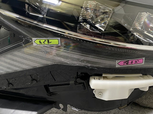 サクラ/SAKURA B6AW 純正 左 ヘッドライト/ランプ LED レベライザー 刻印X KOITO 100-2378J 26062-7PB0A ブラック ソリッド 日産(142775)