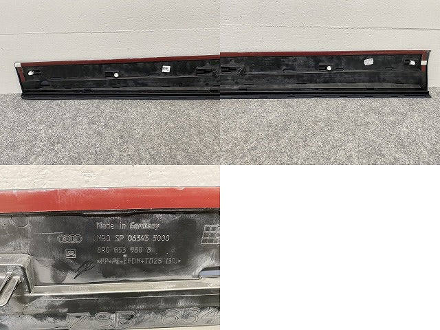 新品!Q5/Sライン/S-LINE 8RCDNF/8RCALF/8RCNCF/8RCTVF 純正 右 フロント ドア サイドパネル モール 8R0 853 960 B 8R0853960BGRU(142950)