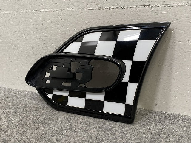 新品!ミニ F55/F56/F57 純正 左 スカットル トリム チェッカーフラッグ 51 142357 009 51142347948 ホワイト ソリッド MINI(142984)