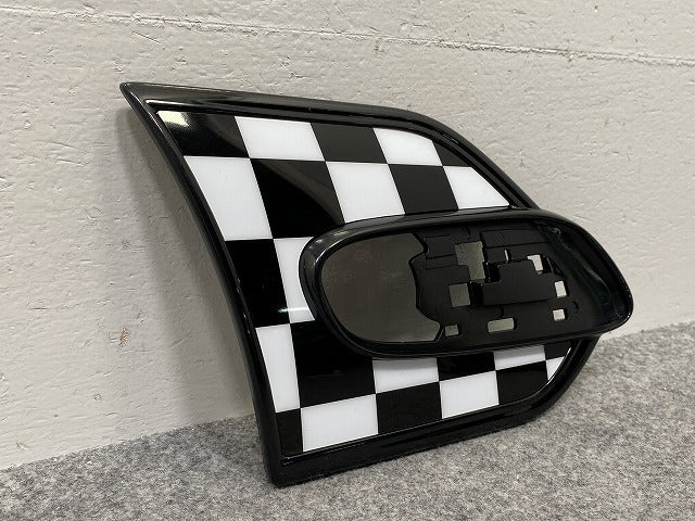 新品!ミニ F55/F56/F57 純正 右 スカットル トリム チェッカーフラッグ 51 142357 010 ホワイト ソリッド MINI(142985)