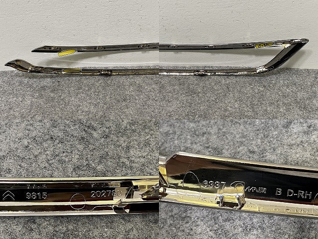 新品!CITROEN/グランド C4 ピカソ 純正 右 フロント クロームバンパーモールディング 202780 1617536780 メッキ シトロエン(142988)