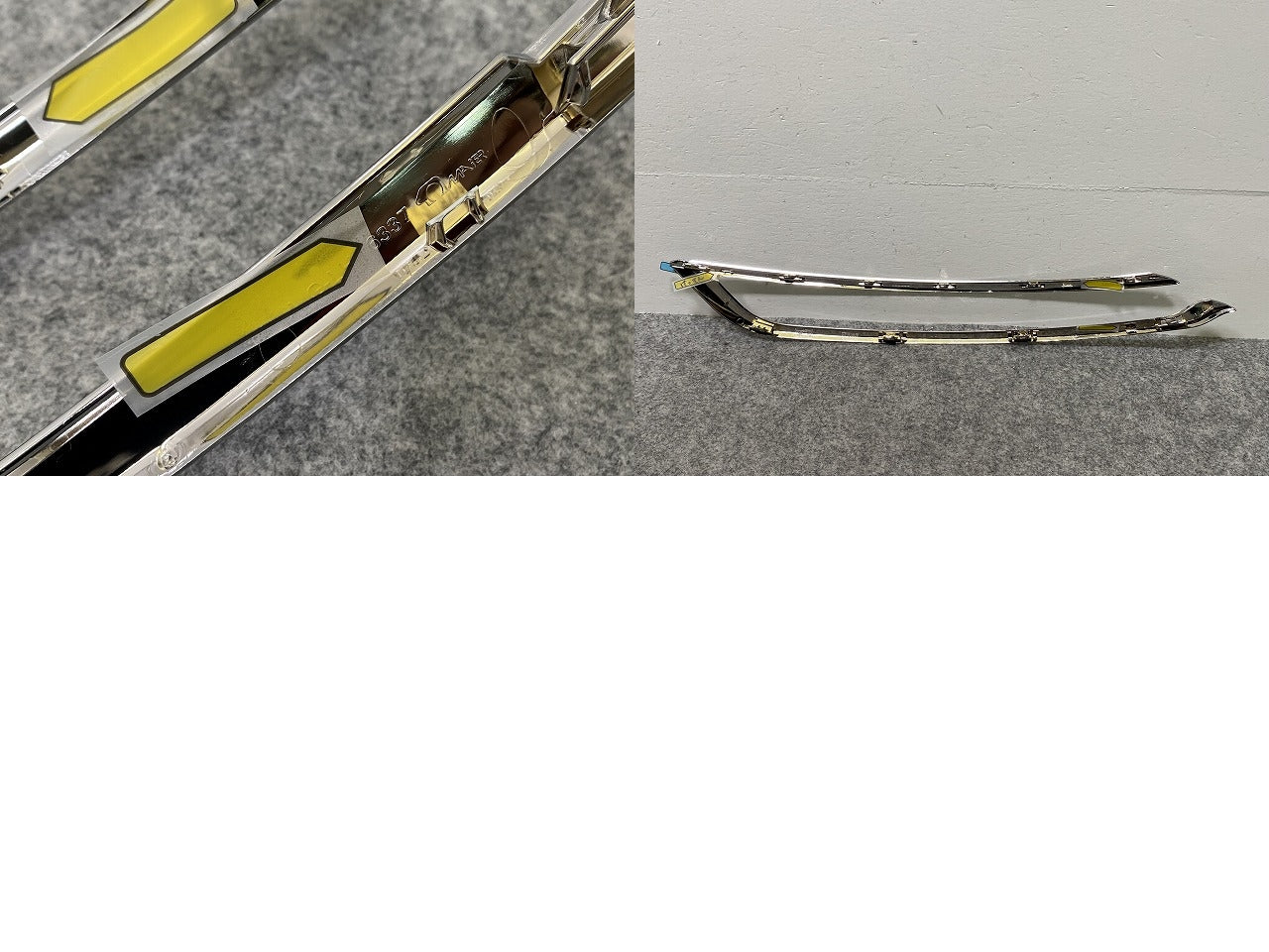 新品!CITROEN/グランド C4 ピカソ 純正 左 フロント クロームバンパーモールディング 202680 1617536780 メッキ シトロエン(142989)