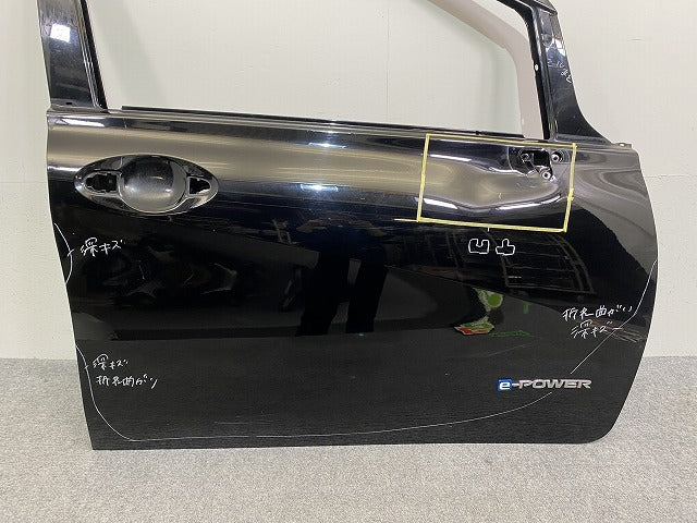 ノート/NOTE E12/NE12 e-POWER/HE12/SNE12 右 フロント ドア スーパーブラック KH3 日産(143051)