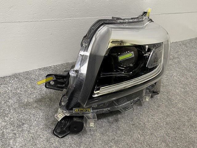 スペーシア カスタム/フレアワゴンカスタムスタイル MK53S/MM53S 純正 左 ヘッドライト/ランプ LED レベ ICHIKOH 1960/35018-79R51(143094)