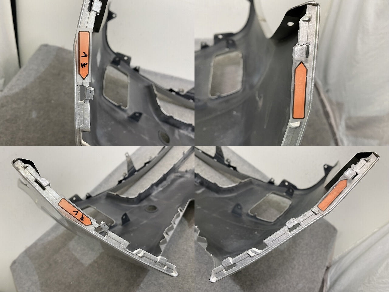エスティマ ハイブリッド AHR20W 純正 中期 フロント バンパー 52119-28F40/50/60 シルバーメタリック 1F7 トヨタ(143179)