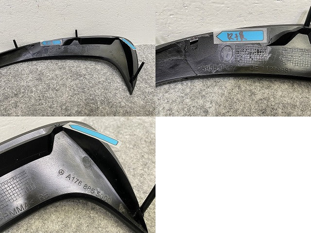 新品!Aクラス W176/AMG 純正 右 フロント グリルモール/ラジエーターグリルモール A176 885 5000 A 1768855000 ブラック ベンツ(143236)