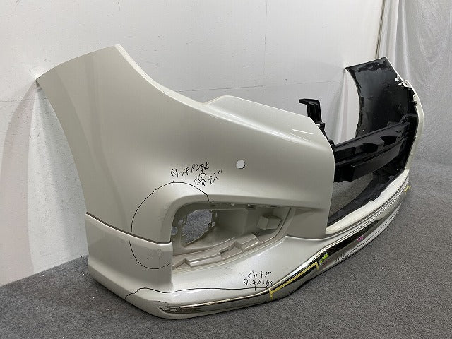 エルグランド ハイウェイスター E52/PE52/PNE52/TE52/TNE52 純正 後期 フロント バンパー 62022 3GP0H ピュアホワイトパール QAC(143247)