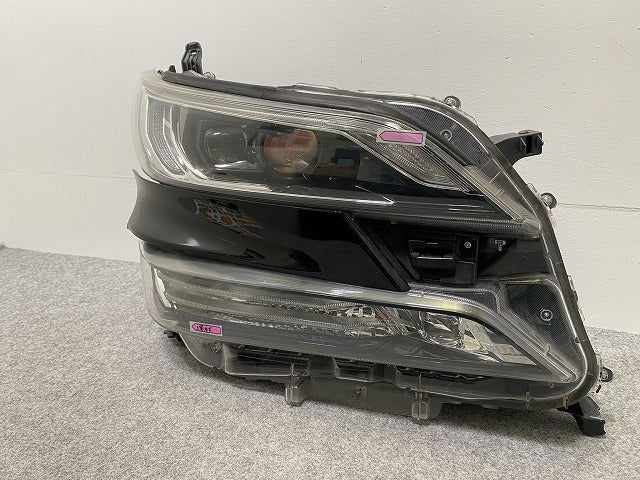 ヴェルファイア 30系/AGH30W/AGH35W/GGH30W/GGH35W ハイブリッド/AYH30W 純正 前期 右 ヘッドライト/ランプ LED 刻印コ 58-65(143297)