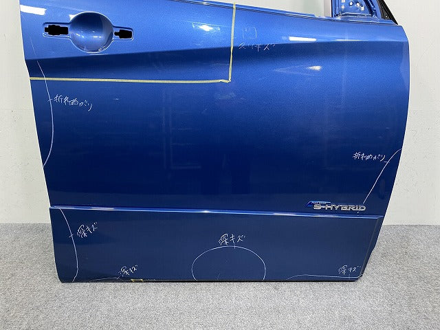 セレナ/ハイウェイスター C27/GFC27/GFNC27 e-POWER/HFC27 純正 右 フロント ドア バイザーサイドパネル付 アズライトブルー RBR(143366)