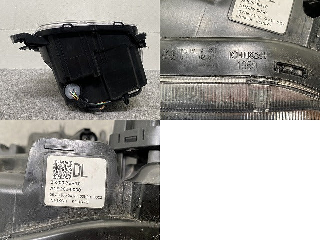 スペーシア/フレアワゴン MK53S/MM53S 純正 左 ヘッドライト/ランプ LED レベライザー 刻印DL ICHIKOH 1959/35300-79R10 スズキ(143506)