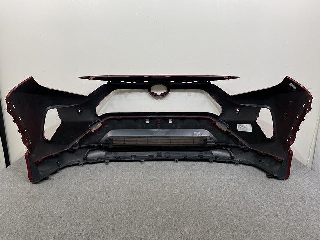 RAV4 ラブ4 MXAA52/MXAA54/AXAH52/AXAH54 純正 フロント バンパー スポイラー付 53113-42110/901/20/30 センシュアルレッドマイカ(143644)
