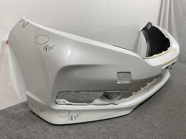 シャトル GK8/GK9 ハイブリッド/GP7/GP8 純正 後期 フロント バンパー 71101-TD4-J500 プラチナホワイトパール NH883P ホンダ(143670)