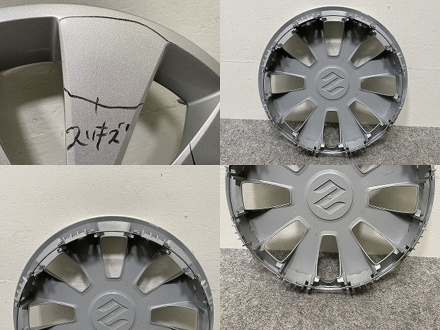 エブリィ/クリッパー NV100/スクラム/ミニキャブ DA17V/DR/DG/DS DA64V/DR/DG/DS 純正  ホイールキャップ 12インチ シルバー(143712)