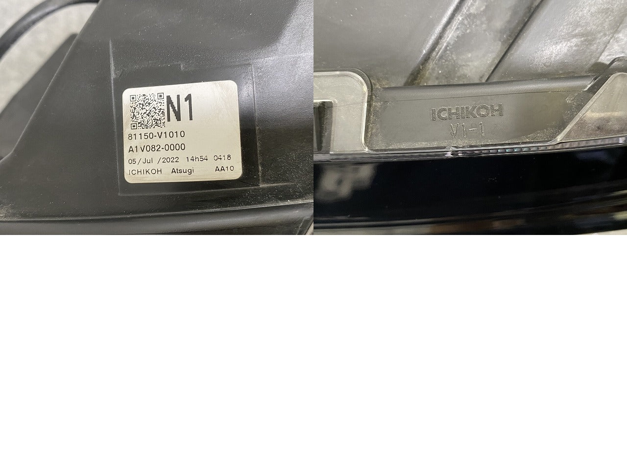 ノア NOAH 90系/ZWR90W/ZWR95W/MZRA90W/MZRA95W 純正 左 ヘッドライト LED レベライザー N1 ICHIKOH V1-1/81150-V1010 81150-V1011(143723)