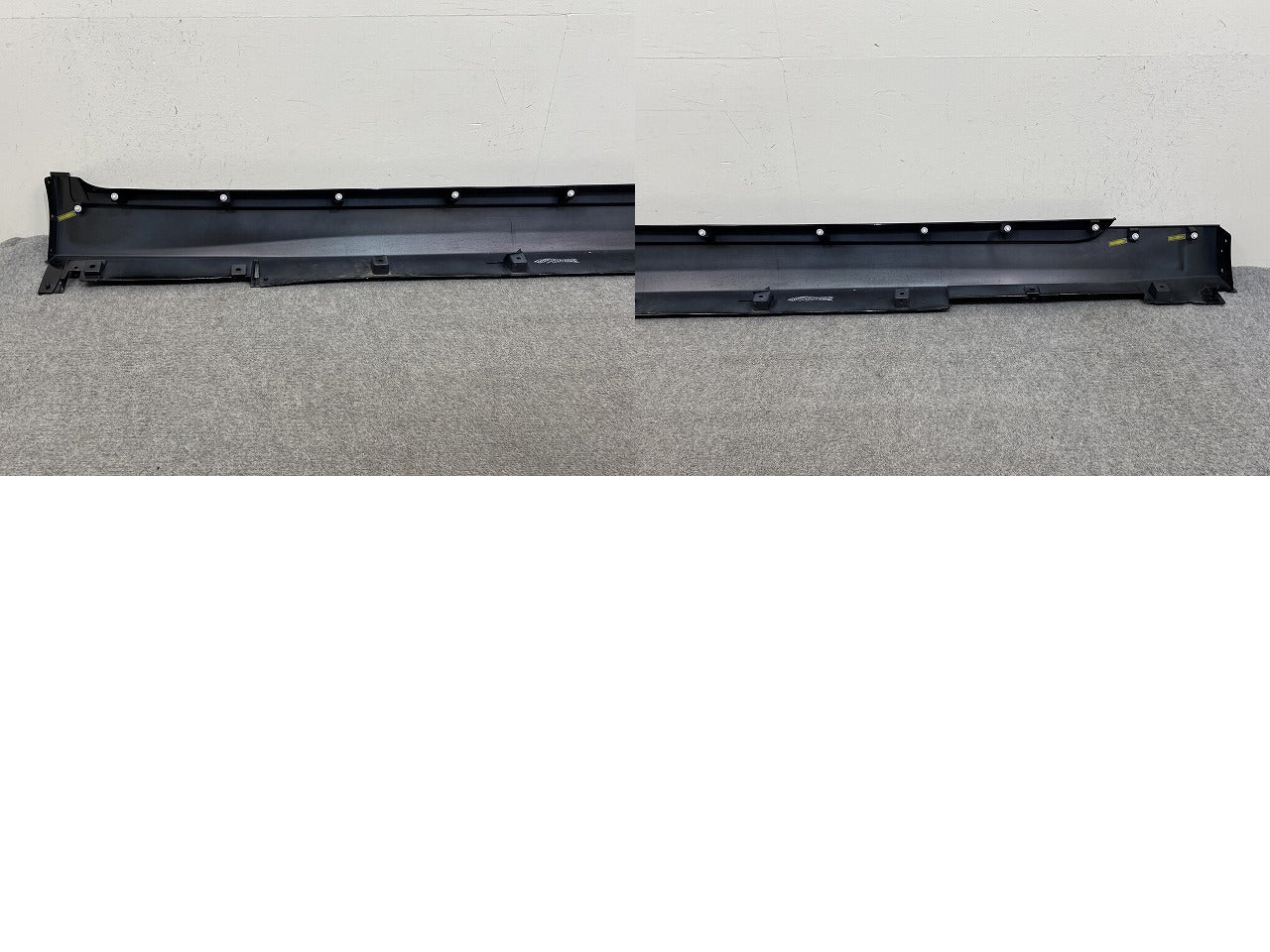 スカイライン/SKYLINE V37/YV37/HV37/HNV37/ZV37 純正 左 サイドステップ/サイドスカート 76851 4GA0H ブラック メタリック 日産(143756)