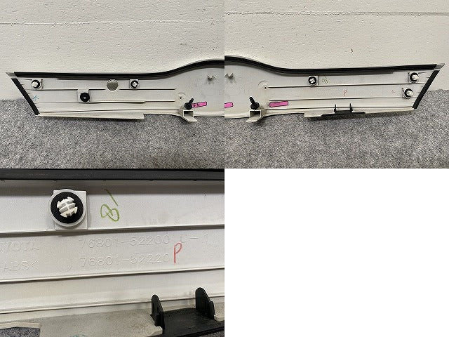 ラクティス NCP120/NCP125/NSP120 純正 リア ガーニッシュ 76801-52200 ホワイトパールクリスタルシャイン 070 トヨタ(143820)