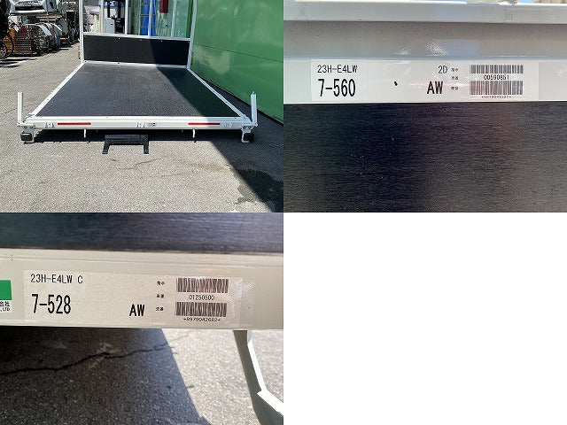 新車取り外し!エルフ/ミオ/MIO 初代(2024-) 純正  平ボディ/荷台 寸法約タテ2080×ヨコ1610×高さ1520(mm) ホワイト ソリッド (143835)