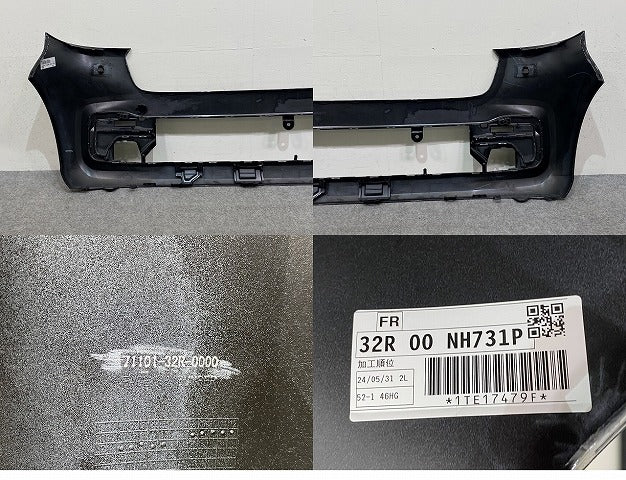 N-BOX/NBOX Nボックス JF5/JF6 純正 フロント バンパー 71101-32R-0000 クリスタルブラックパール NH731P ホンダ(144002)