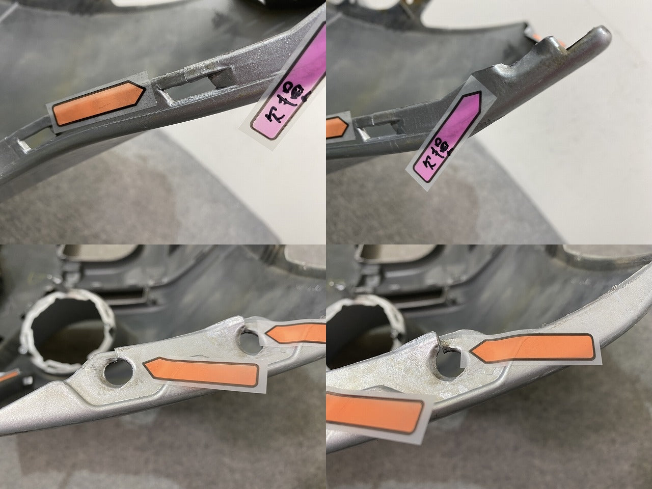 デリカD:5/D5 CV1W/CV2W/CV4W/CV5W 純正 前期 フロント バンパー 3H45W 6400A878 シルバー メタリック 三菱(144037)