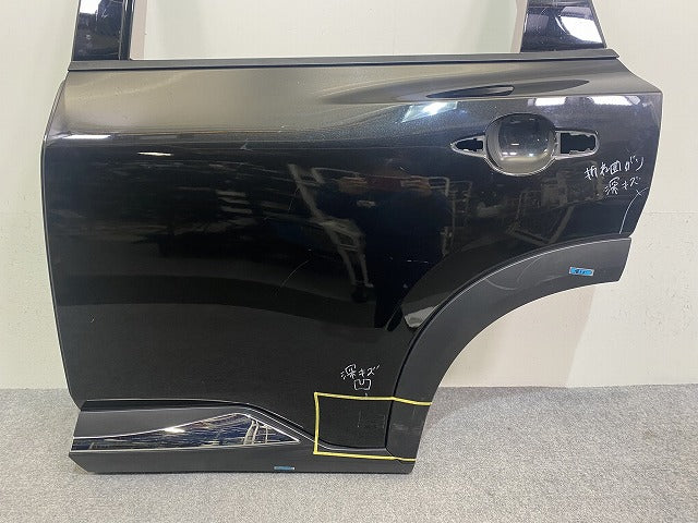 エクストレイル/X-TRAIL T33/SNT33 純正 左 リア ドア バイザー付 ブラック メタリック 日産(144122)