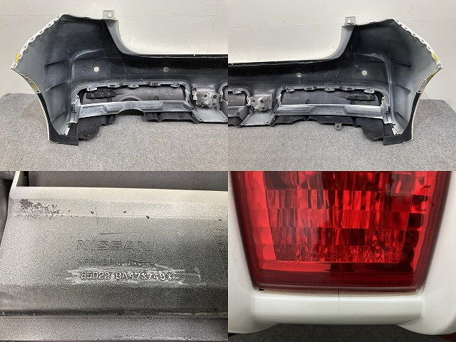 ノート/NOTE ニスモ/NISMO/E12 S/E12改 e-POWER/HE12 純正 後期 リア バンパー 85022 8A47*/749* ブリリアントホワイトパール QAB(144147)