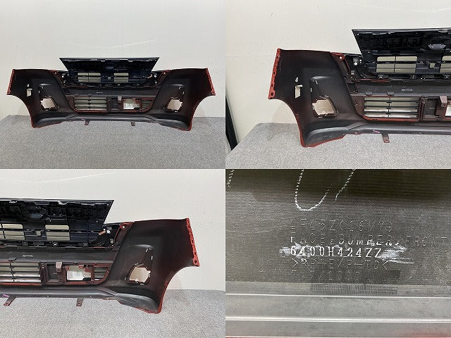 デイズ ルークス B21A 純正 後期 フロント バンパー グリルガーニッシュ付 6400H424ZZ プレミアムサンシャインオレンジ(4M) QMM(144161)