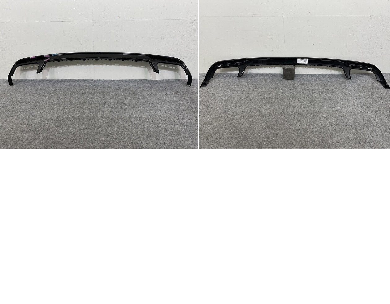新品!Sクラス AMG/W222 純正 前期 リア バンパーガーニッシュ/ディフューザー/アンダー/下部 A222 885 00 38 A2228850038 ブラック(144179)