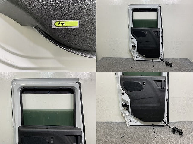 ルークス B44A/B47A 純正 左 リア スライド ドア 内張りガラスバイザー付 ホワイトパール QBB 日産(144258)