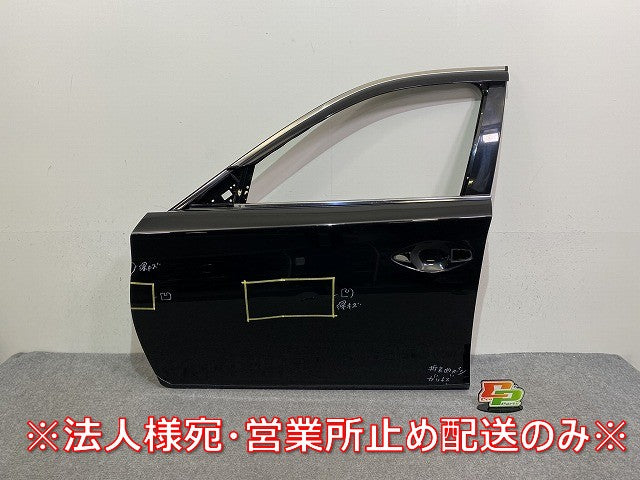 スカイライン/SKYLINE V37/YV37/HV37/HNV37/ZV37 純正 左 フロント ドア バイザー付 メテオフレークブラックパール GAG 日産(144347)