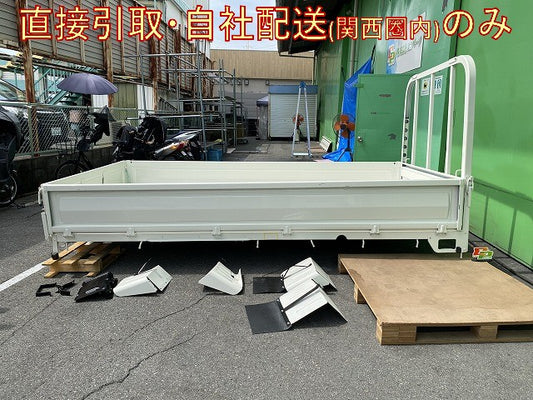 新車取り外し!ダイナ/トヨエース/デュトロ 平成23年7月? 標準車 1.5t 純正 リア 荷台/ボディ 関西自社配送 ホワイト トヨタ(144364)