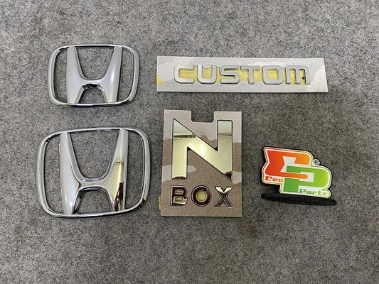 新車取り外し!N-BOX/NBOX Nボックス カスタム/JF5/JF6 純正  エンブレム/オーナメント 75700-TA0-A000 メッキ ホンダ(144383)