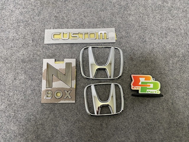 新車取り外し!N-BOX/NBOX Nボックス カスタム/JF5/JF6 純正  エンブレム/オーナメント 75700-TA0-A000 メッキ(144385)