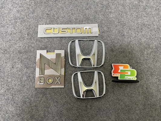 新車取り外し!N-BOX/NBOX Nボックス カスタム/JF5/JF6 純正  エンブレム/オーナメント 75700-TA0-A000 メッキ(144385)