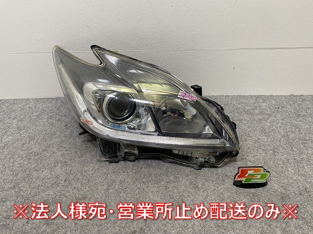 プリウス ZVW30 純正 後期 右 ヘッドライト/ランプ キセノン HID バラスト レベライザー AFS無 刻印モ KOITO 47-52 トヨタ(144423)