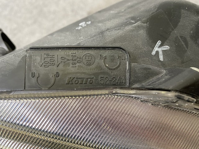 アクア/AQUA NHP10 純正 前期 左 ヘッドライト/ランプ ハロゲン レベライザー 刻印K KOITO 52-244 トヨタ(143385)