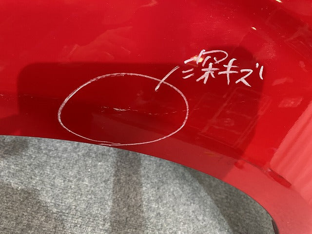 スペイド 140系/NSP140/NCP141/NCP145/NSP141 純正 左 フロントフェンダー スーパーレッドⅤ 3P0 トヨタ(144446)