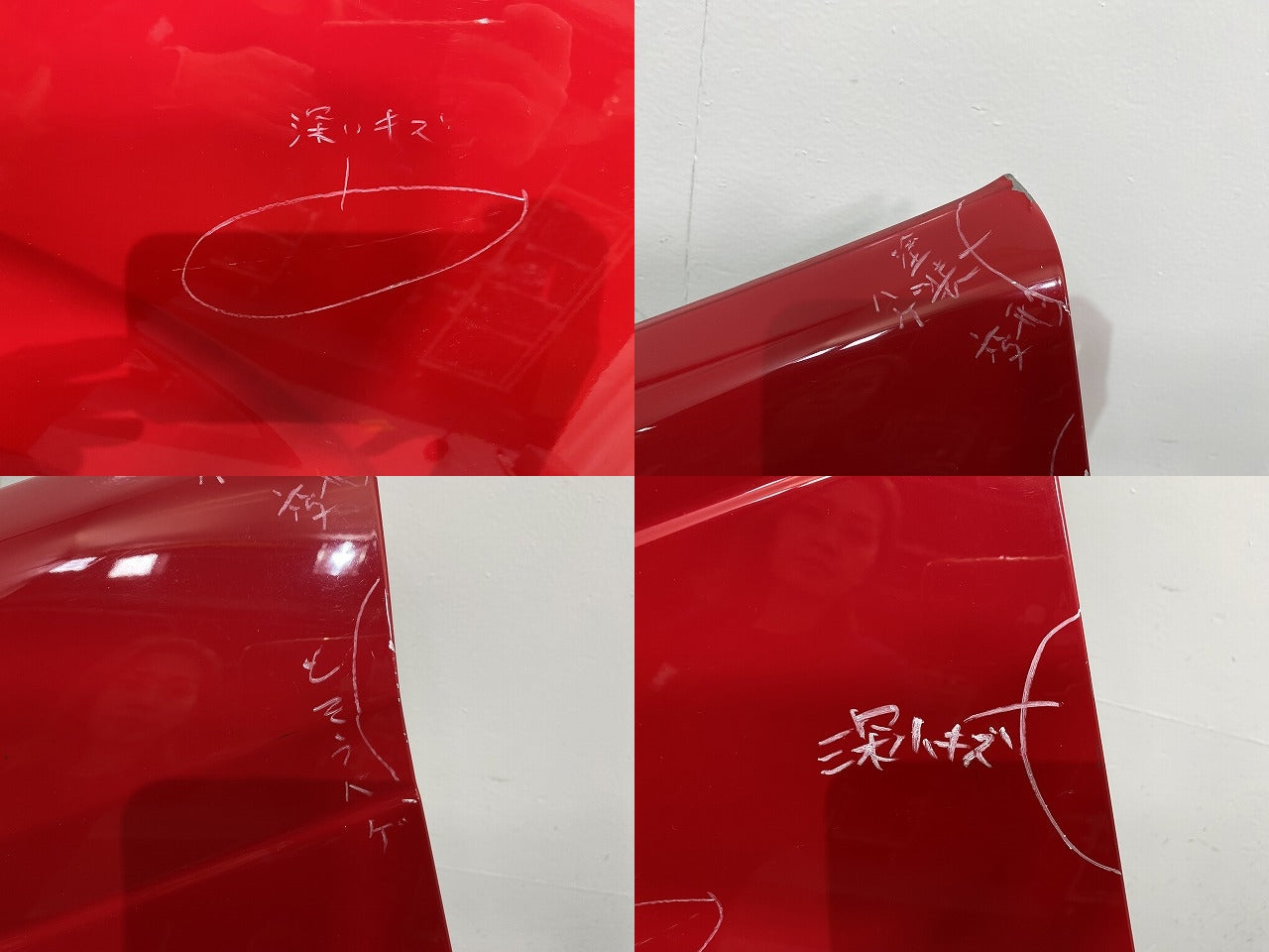 スペイド 140系/NSP140/NCP141/NCP145/NSP141 純正 左 フロントフェンダー スーパーレッドⅤ 3P0 トヨタ(144446)
