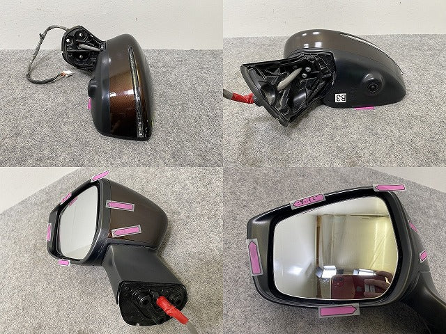 ノート/NOTE e-POWER E12/HE12/NE12/SNE12 純正 後期 左 ドアミラー 12線 ウインカーカメラ付 Murakami G579/G531 アンバーパール(144510)