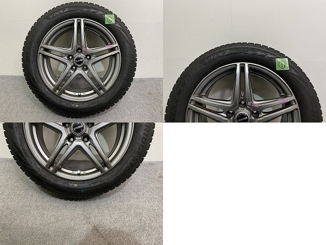 クラウン マークX カムリエスティマ 社外 タイヤホイールセット スタッドレス 4本セット 17x7.0J/ET38/5穴 5H/PCD114.3/ハブ径73mm(144528)