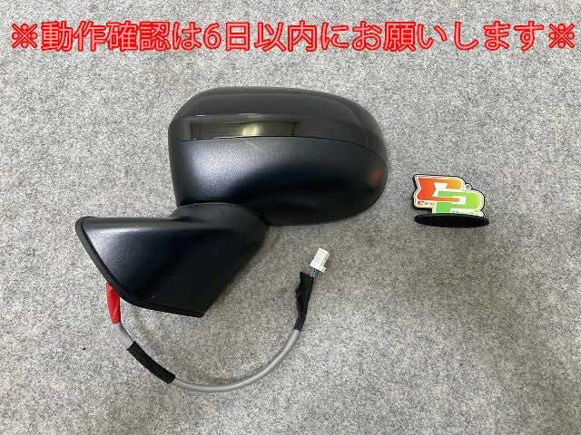 ムーヴ/ステラ LA150S/LA160S/LA150F/LA160F 純正 左 ドアミラー 5線 Murakami J104 ブラックマイカメタリック X07 ダイハツ(144530)