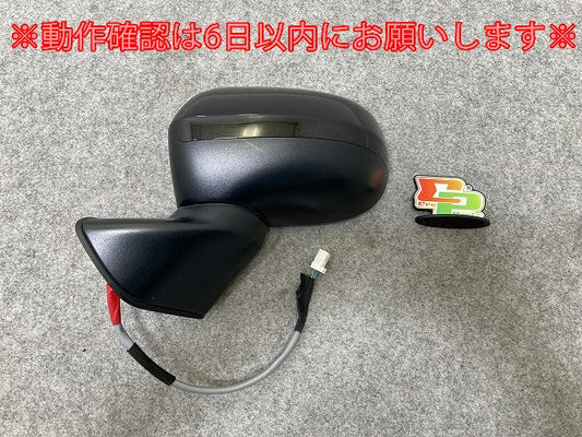 ムーヴ/ステラ LA150S/LA160S/LA150F/LA160F 純正 左 ドアミラー 5線 Murakami J104 ブラックマイカメタリック X07 ダイハツ(144530)