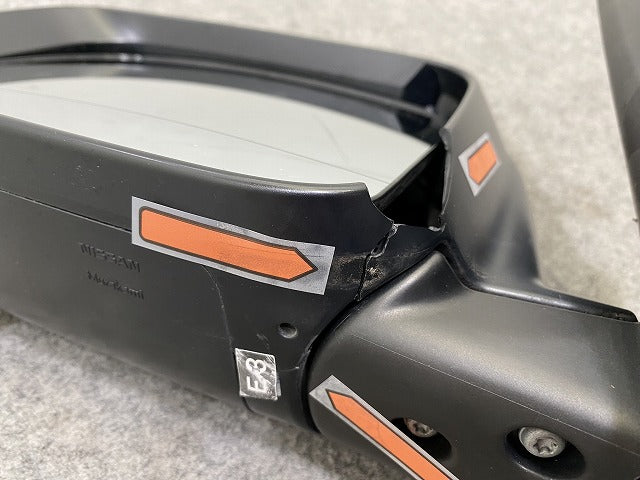 ジャンク!キャラバン NV350 標準/ワイド/ライダー/GX E26 純正 左 ドアミラー 13線 ウインカー付 Murakami H397ウィンカー メッキ(144825)