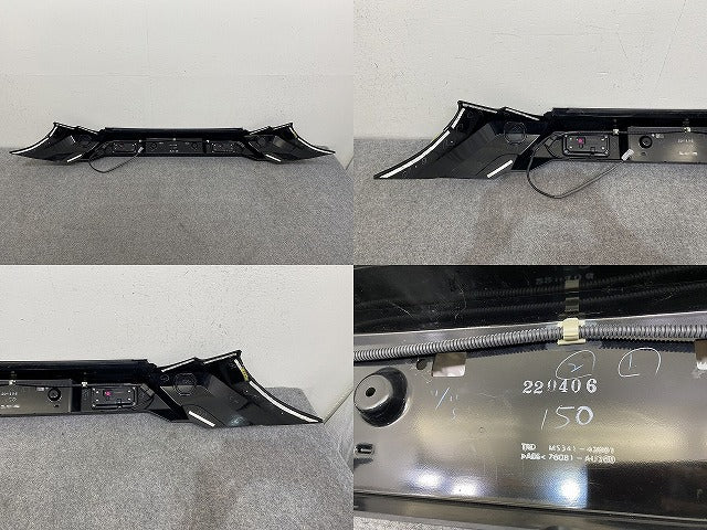 RAV4 ラブ4 アドベンチャー/MXAA54/AXAH54 純正 フロント バンパー フォグガーニッシュ付 TRD 76081-AU200 ブラック ソリッド(144831)