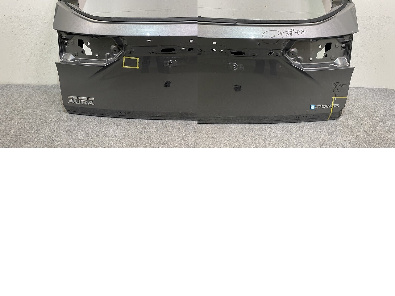 オーラ AURA/ノート NOTE FE13/FSNE13/E13/SNE13 リアゲート/バックドア/リアハッチ ダークメタルグレーメタリック KAD 日産(144873)