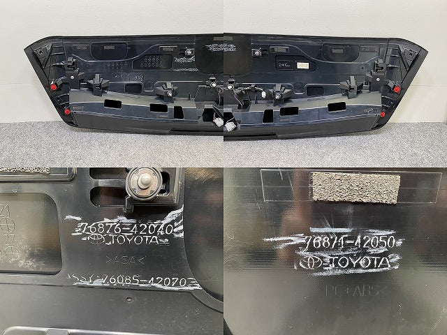 RAV4 ラブ4 MXAA52/MXAA54/AXAH52/AXAH54 純正 リア ルーフスポイラー/ウイング 76085-42070 76085-42907-C2 ブラックマイカ 218(144880)