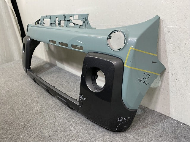 スペーシア ギア MK53S 純正 フロント バンパー 71711-79R7 オフブルーメタリック ガンメタリック2トーンルーフ DYA スズキ(144900)