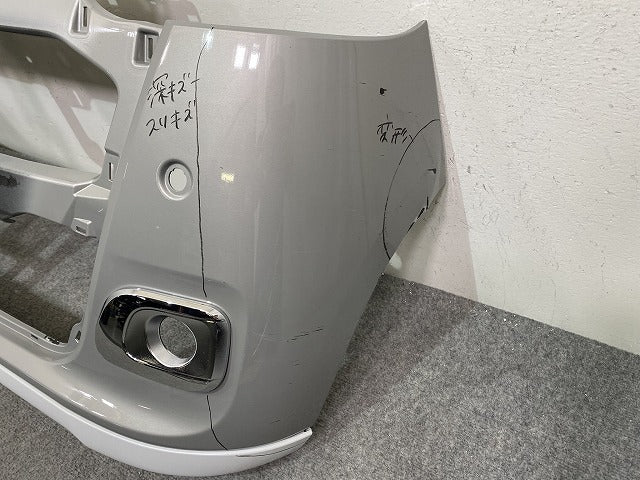 ムーヴ キャンバス/キャンパス LA850S/LA860S 10t 純正 フロントバンパー フォグカバー付 52119-B2G20 スムースグレーマイカ(144903)